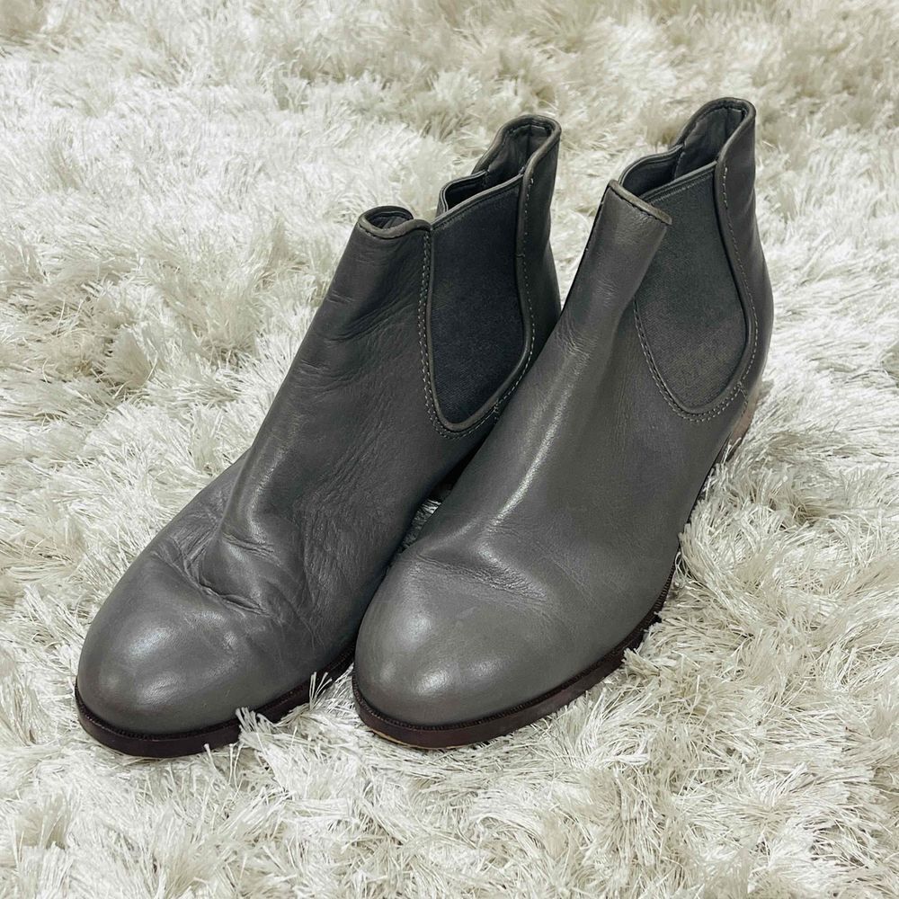 Cole Haan Grey Low Heel Booties Size 9